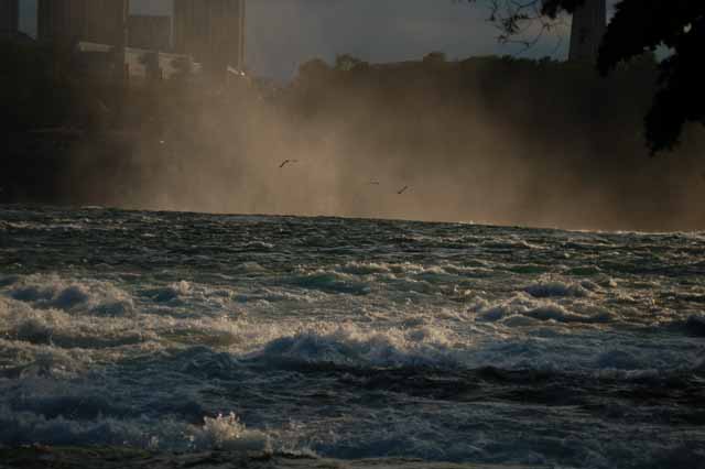 Behind the American Falls